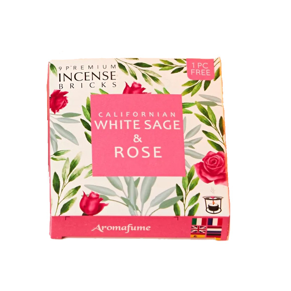 Aromafume-WS-Rose-Bricks Aromafume White Sage Rose Bricks