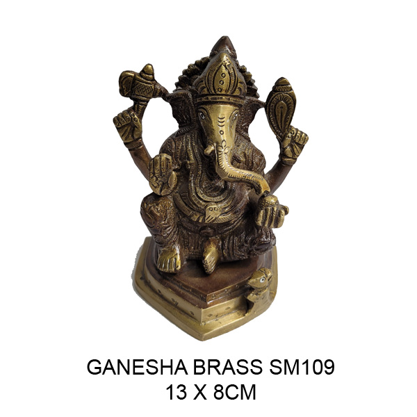 Ganesha-SM109 Ganesh brass SM109