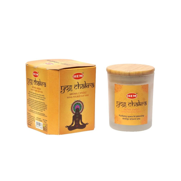 Hem Yog Chakra Candle 125g Hem Yog Chakra Soy Candle 125g
