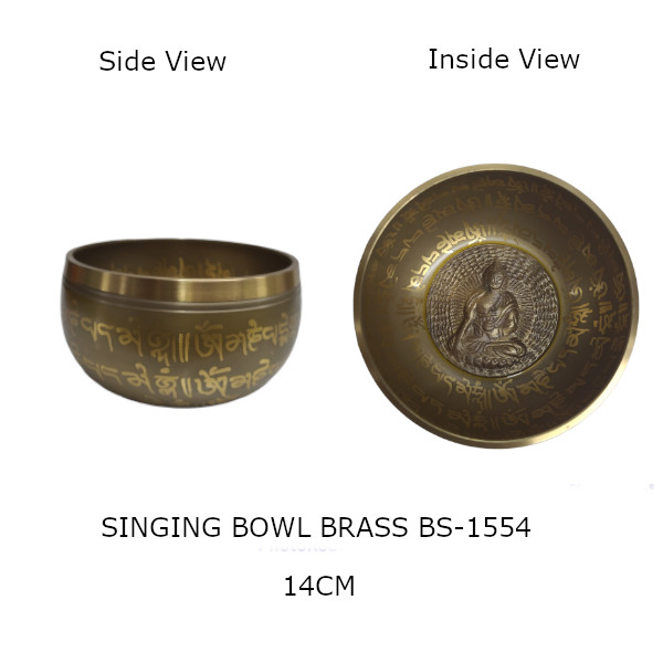 SingingBowl BS-1554 14cm Singing Bowl brass BS-1554 14cm