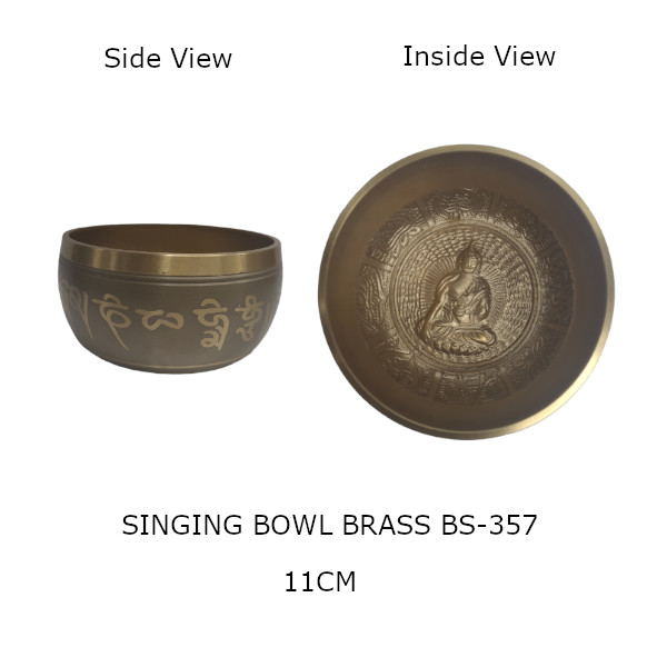 Singingbowl BS-357 11cm Singing Bowl brass BS-357 11cm