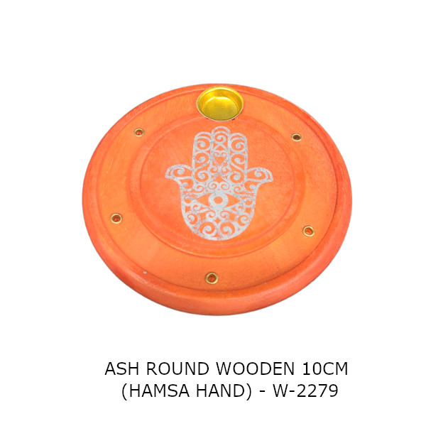 Ash wood round hamsa w-2279 Ash wood round hamsa w-2279