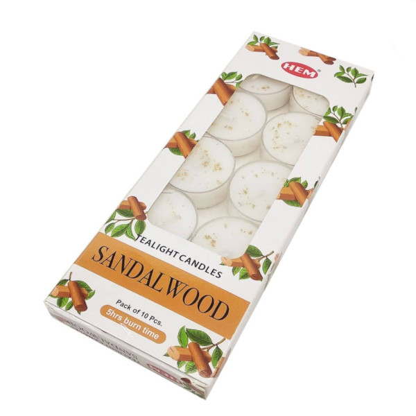 hem sandalwood tealights hem sandalwood tealights